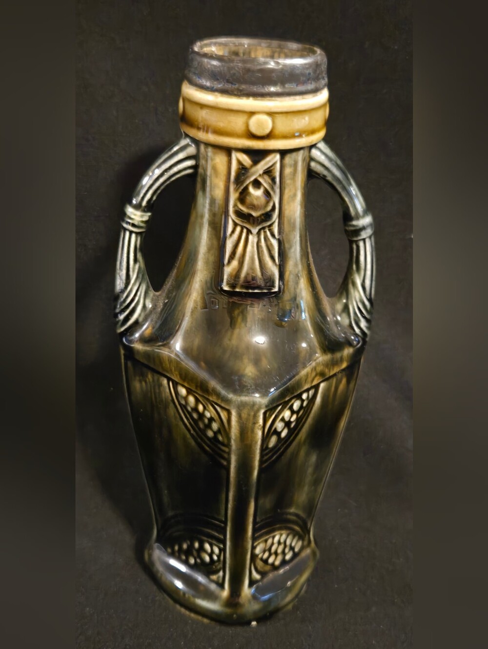 Antique Art Nouveau/Jugendstil  Dual Handles Bud Vase